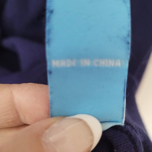 J McLaughlin Sweater Men L Long Sleeve V-Neck Classic Cashmere Blend Office Blue - Picture 6 of 11